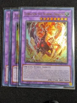Yugioh - 3x Lubellion the Searing Dragon SDAZ-EN042 1st Utlra Rare NM - Image 1