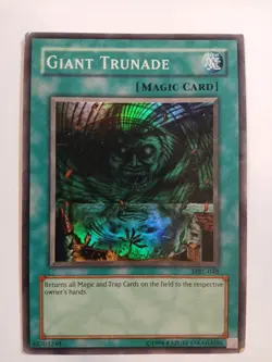 YUGIOH GIANT TRUNADE SUPER RARE MRL-E048 PLAYED - Image 1