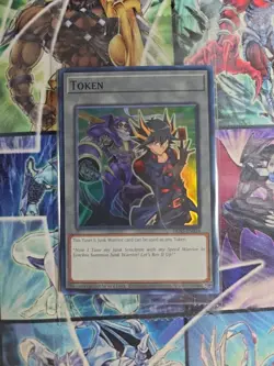 Yusei & Junk Warrior TKN5-EN034 Doom of Dimensions Yugioh Token SR Mint Sealed - Image 1