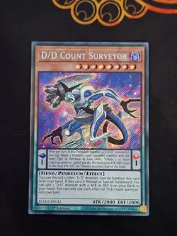 YuGiOh BLMM-EN041 D/D Count Surveyor Secret Rare NM 1st Ed - Image 1