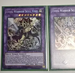 Fossil Dragon & Fossil Warrior Secret Rare 1st Edition Yugioh TCG Card Lot NM/M - Image 2