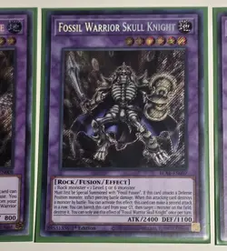 Fossil Dragon & Fossil Warrior Secret Rare 1st Edition Yugioh TCG Card Lot NM/M - Image 3