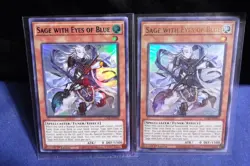 (4) SAGE WITH EYES OF BLUE LDS2-EN011 1st Ed (Grn,Pur,Blu,Gld) - Yugioh Card NM - Image 2
