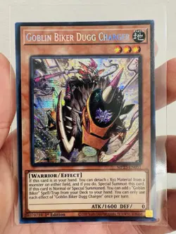 Yugioh Goblin Biker Dugg Charger MP25-EN051 1st Edition Prismatic Secret Rare NM - Image 1