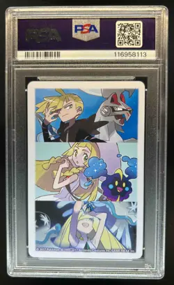 2017 Pokemon Playing Cards King of Diamonds Lillie & Solgaleo PSA 9 MINT - Image 2