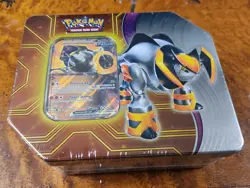 Paradox Destinies Tin (Iron Boulder ex) - Pokemon TCG Trading Card Game - Image 1