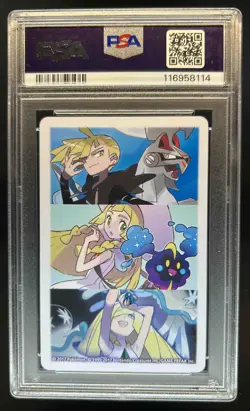 2017 Pokemon Playing Cards Jack of Diamonds Lillie & Cosmog PSA 10 GEM MINT - Image 2