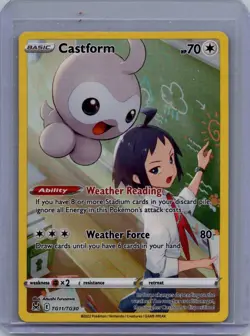 Castform TG11/TG30 Lost Origin Trainer Gallery Ultra Rare Pokemon Card - Image 1
