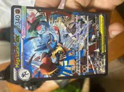 Mega Lucario Ex Alternate Art 179/132 Mega Evolution Secret Rare Pokemon Card NM - Image 3