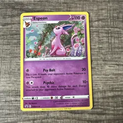 Espeon - SWSH174 Black Star COSMOS HOLO PROMO card 2021 Pokemon TCG - LP+ - Image 1