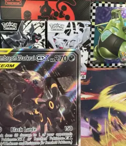 Umbreon & Darkrai GX SM241 Tag Team Black Star Promo 2020 Pokemon Card NM - Image 4