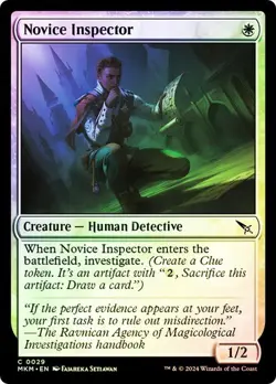 Novice Inspector FOIL - 0029 - Common - Murders at Karlov Manor MKM MTG - Image 1