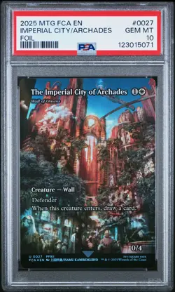 2025 MTG FINAL FANTASY: THROUGH THE AGES THE IMPERIAL CITY OF ARCHADES PSA 10 - Image 1