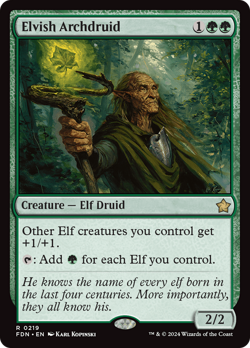 Elvish Archdruid #219 | Near Mint | Foundations FDN | Magic MTG - Image 1