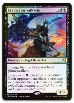 Eradicator Valkyrie #94 (Foil) (NM) Kaldheim PPKHM Magic MTG - Image 1