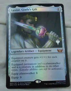 Luxior, Giada's Gift PreRelease FOIL Mythic Rare Magic The Gathering SNC NM - Image 1