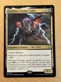 MTG Magic the Gathering Zoraline, Cosmos Caller Bloomburrow NM - Image 1