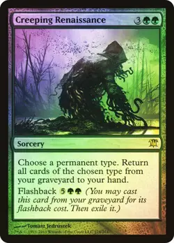 Innistrad MTG FOIL Creeping Renaissance Magic - Image 1