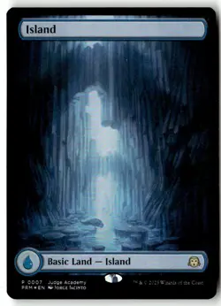 MTG Foil Island - Full Art (0007) - Judge Promos Moderately Played English - Image 1