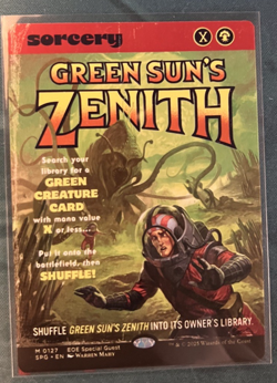 Green Sun's Zenith (Showcase) Edge of Eternities Special Guests - Near Mint - Image 1