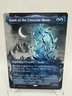 MTG Kami of the Crescent Moon - Borderless, NM-Mint, English Secret Lair Drop Se - Image 1