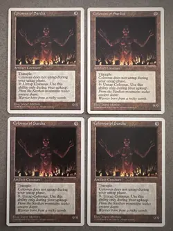 MTG - 4th Edition - 4x Colossus of Sardia x4 - Rare - LP+ NM - Image 1