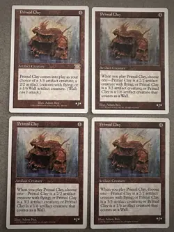 MTG 4x Primal Clay x4 Same Pic Various Sets Magic the Gathering - Image 1