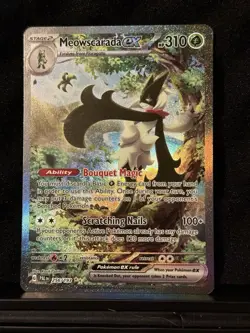 Pokemon TCG Meowscarada EX 256/193 Paldea Evolved Special Illustration Rare Holo - Image 1