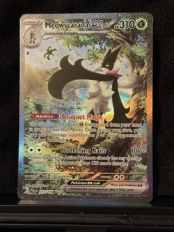 Pokemon TCG Meowscarada EX 256/193 Paldea Evolved Special Illustration Rare Holo - Image 2