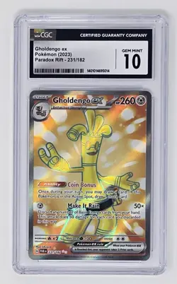 Gholdengo ex (231/182) CGC 10 (2023) Pokemon Ultra Rare S&V: Paradox Rift - Image 1