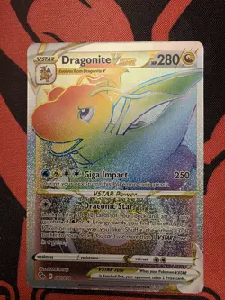 Dragonite VSTAR (Secret) 081/078 Pokemon GO Holo Secret Rare NM - Image 1