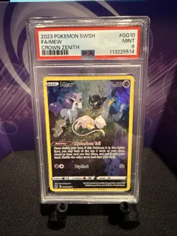 Pokemon TCG Holo Ultra Rare MEW Full Art MINT GG10/GG70 PSA 9!! - Image 1