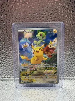 Paldea Evolved Pikachu Pokemon Center Promo SVP027 Pokemon TCG LP - Image 1
