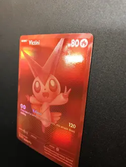 Pokemon 2025 White Flare Victini 172/086 Black White Rare NEAR MINT - Image 2