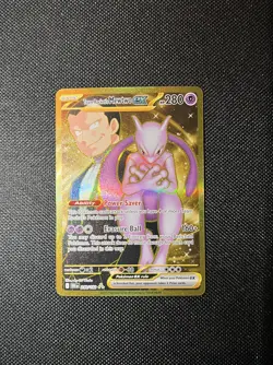 Pokemon TCG Scarlet & Violet Destined Rivals Team Rocket’s Mewtwo ex 240/182 - Image 1