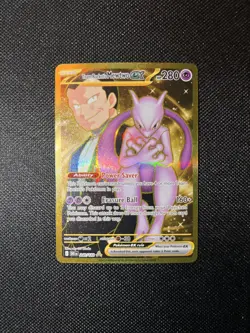 Pokemon TCG Scarlet & Violet Destined Rivals Team Rocket’s Mewtwo ex 240/182 - Image 2