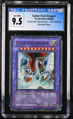 Yu-Gi-Oh! Cyber End Dragon Cybernetic Rev. UNLIMITED Ultimate CRV-EN036 CGC 9.5 - Image 1