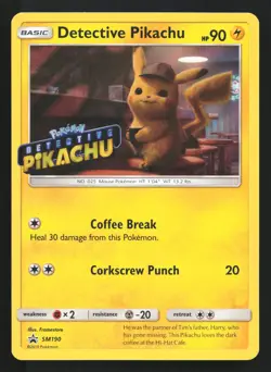 Detective Pikachu SM190 SM Promos Pokemon Card - Image 1