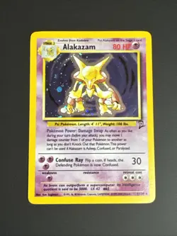 Pokemon Alakazam Base Set 2 Holo Unlimited Rare Card 1/130 1999-2000 LP - Image 1
