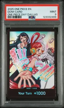 2025 One Piece Don!! Card (Uta & Ado) One Piece Day Dallas 2025 PSA 9 - Image 1