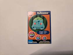 Pokemon - 1999 Burger King PokeTrivia Promo Card - Bulbasaur #01 LP - Image 3