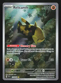 Relicanth 173/162 Temporal Forces Illustration Rare Pokemon Card - Image 1
