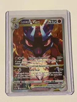 Lucario VSTAR SWSH291: Sword & Shield Promo Holo Pokemon Trading Card - Image 1