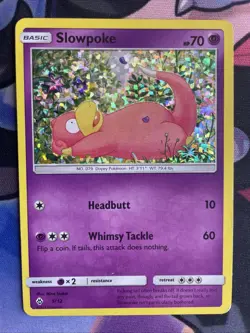 2018 Pokemon, McDonald's Promos, #5/12 Slowpoke, Holo Promo Card TCG MP - Image 1
