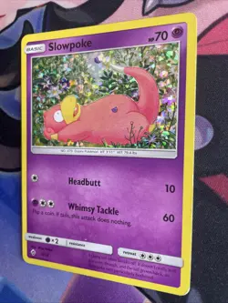2018 Pokemon, McDonald's Promos, #5/12 Slowpoke, Holo Promo Card TCG MP - Image 3