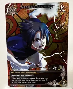 Naruto CCG Sasuke Uchiha PR-084 Foil Promo Card NM Condition - Image 1