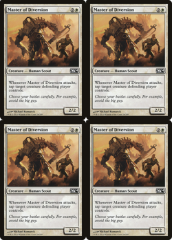 4x MTG 2013 MASTER OF DIVERSION - CREATURE COMMON - MAGIC CARD x4 copies - Image 1