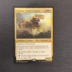 ZACAMA, PRIMAL CALAMITY NM Rivals of Ixalan RIX English Regular MTG - Image 1