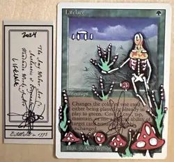 MTG Revised Lifelace Alter Altered Sketch Art Amy WEBER Magic - Image 1