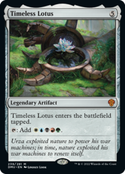 NM-Mint, English MTG Regular Timeless Lotus Dominaria United Magic the Gathering - Image 1